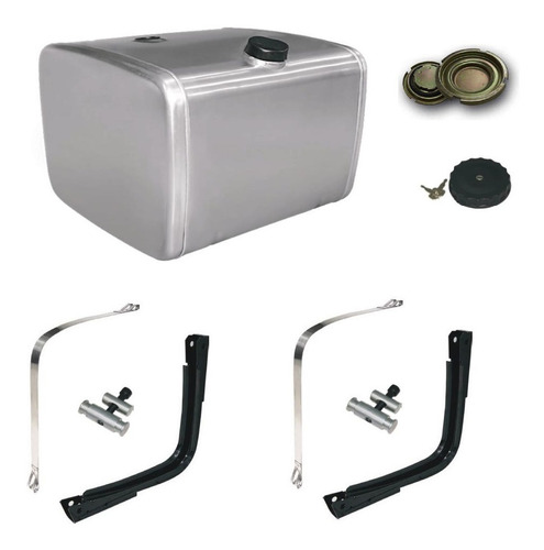 Kit Tanque Bepo 220lts Aluminio Aux P/iveco + Soportes+tapas