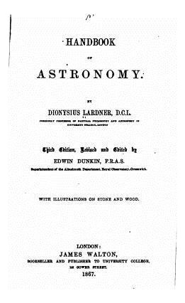 Libro Handbook Of Astronomy - Dionysius Lardner