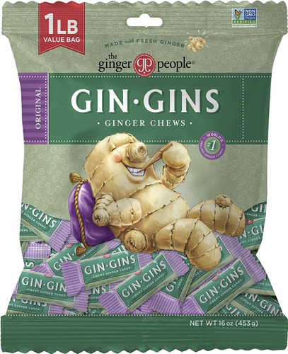 Dulce Masticable De Jengibre Gin Gins 453g Ginger