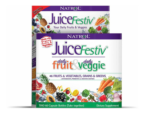 Suplemento Nutricional En C&aacute;psulas Natrol Juicefesti.