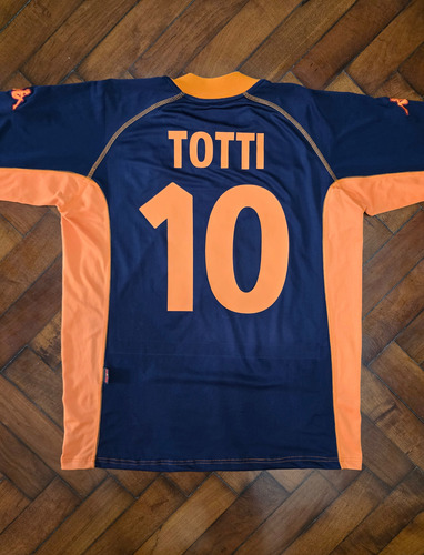 Camiseta Alternativa Roma 2001/02, Totti 10 Talle L (Usado)