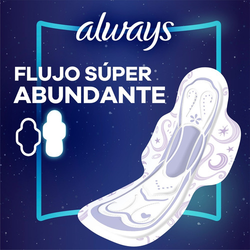 Toallas Femeninas Always Suave Nocturna, 30 Unidades