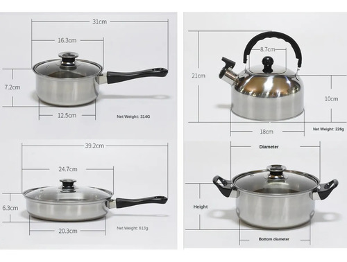 Juego De Utensilios De Cocina Para Cazuela Y Sartén De Acero