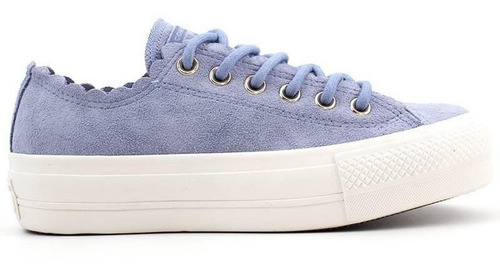 Tênis All Star Flatform Azul Aço Ct11810002 Original C/nota
