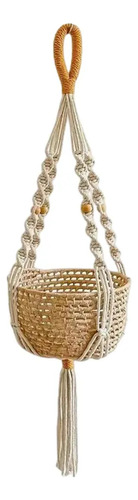 Soporte Decorativo Para Maceta De Macramé Para Colgar