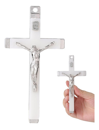 Cruz De Pared Crucifijo | Cruces Católicas Blancas | D...