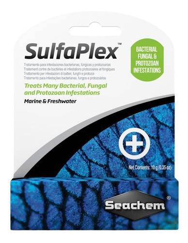 Sulfaplex 10g Seachem Medicamento Amplio Espectro Peces Mp