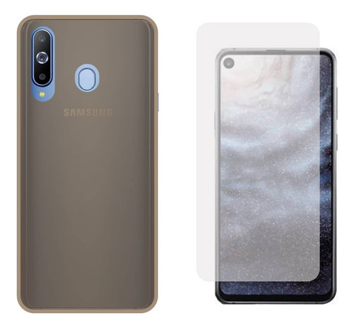 Funda Protector Tpu Flexible Para Samsung Galaxy A8s + Mica