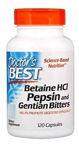 Betaína Hcl Pepsina Y Genciana Amarga 120 Capsulas Eg Bb1 Sabor Frambuesa