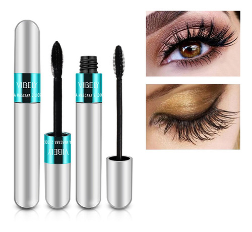 2 En 1 Vibely Mascara 5x Cosméticos Impermeables Más Largos