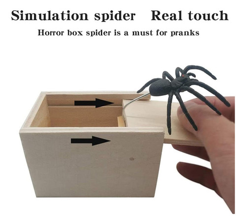 S Genérico 2 Piezas Caja Con Araña Broma Caja Araña Broma