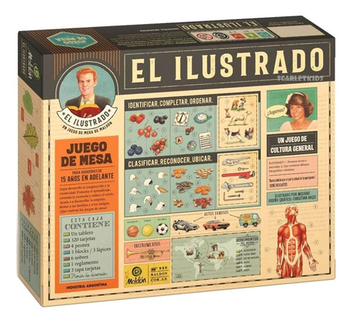 El Ilustrado Juego De Mesa Maldon Scarlet Kids