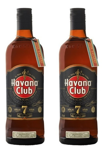 Kit 2 Rum Havana Club Rum 7 Anos 750ml