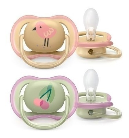 Imagen 2 de 5 de Chupetes Philips Avent Ultra Air X2 0-6 M Bebes 08513