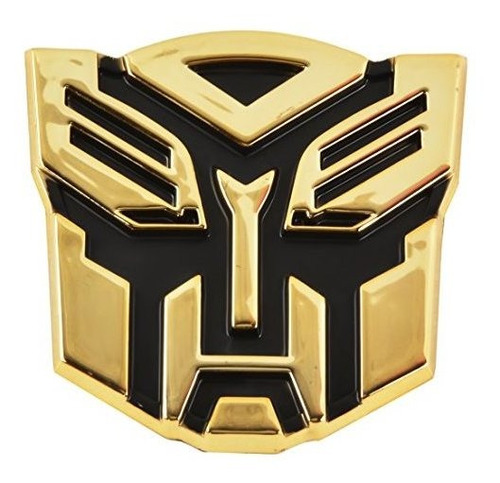 Emblema De Auto Robot Transformable - [dorado][8,25 Cm]