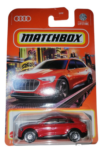 Audi E Tron Rojo 1/64 Metal Matchbox 