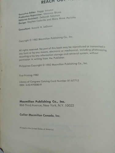 Reach Out When? Workbook Level 4 Marianthy Mccarthy