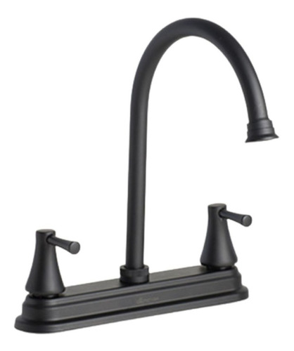 Mezcladora Negra Fregadero 8 Pulgadas Cocina 1/4 Vuelta Color Negro