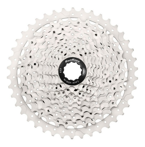 Cassette Piñones Mtb 10p 11/42d Csms3 Metallic Plata Sunrace