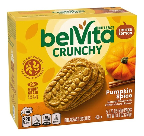 Belvita Pumpkin Spice Breakfast Biscuits, Con 5