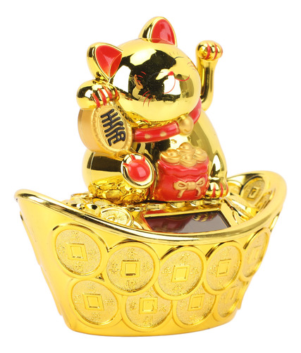 Brazo Fortune Con Energía Solar Lucky Waving Cat