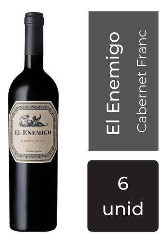 Vino El Enemigo Cabernet Franc 750 Ml 6 Unidades Mp Drinks