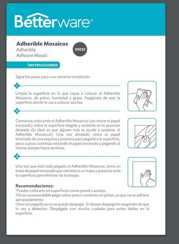 Imagen 3 de 3 de 2 Rollos Tapiz Mosaicos De Colores Adherible