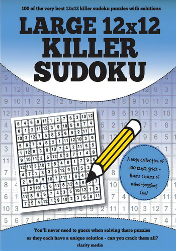 Large 12x12 Killer Sudoku, De Media, Clarity., Vol. 1. Editorial Createspace, Tapa Blanda En Inglés