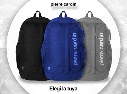Mochila Urbana Acolchada Hombre Mujer Cierre Doble Colores Color Negro Diseño De La Tela Lisa