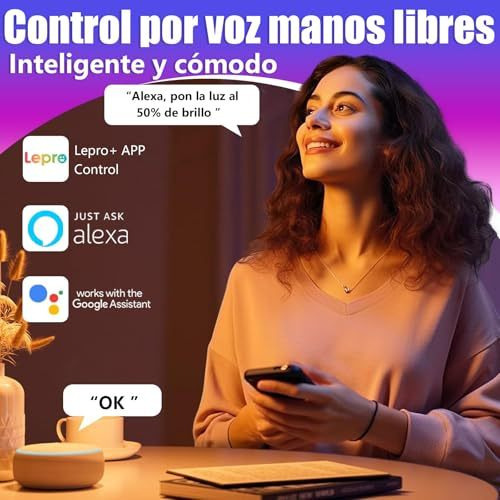 Foco Inteligente Wifi Control Remoto De App Y Control De Voz
