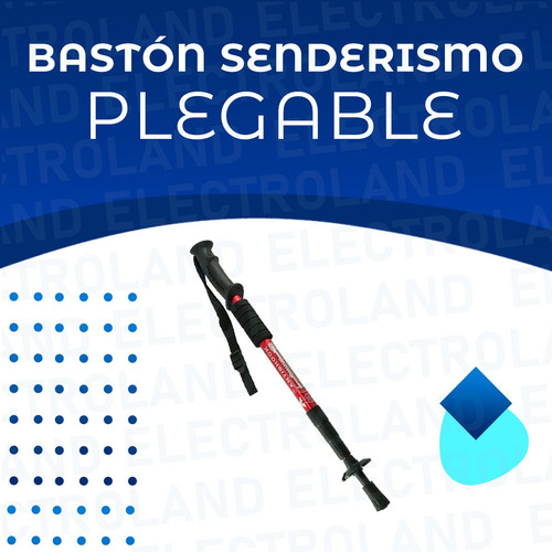 Baston De Senderismo Trekking Plegable Aluminio Caminar