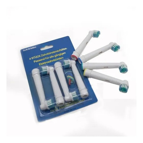 Pack 4 Cabezales De Repuestos Compatibles Oral-b Eléctrico