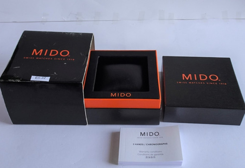 Mido Estuche Original Para Reloj  Fotos Reales # En-32