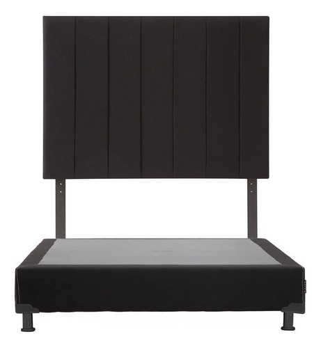 Cabecera Matrimonial Dicasa Argos Negro + Box Dicasa Black