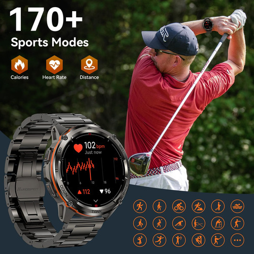 Reloj Inteligente Kospet Tank T3 Ultra Gps Para Hombre Con 2