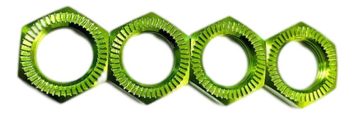 2 Tuerca De Rueda Hexagonal De 17 Mm 1: 8 1: 7 Rc Verde
