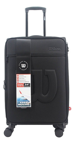 Valija Wilson Tela Semirigida 24 PuLG 50lts Unisex Rueda 360