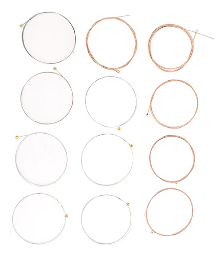 Cordas De Guitarra Acústica 12 Peças De Bronze Fosfórico De