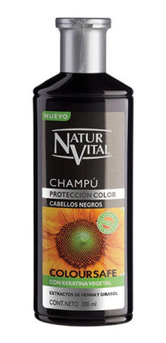 Imagen 2 de 2 de Shampoo Henna Cabellos Negros/canos Coloursafe 300 Ml