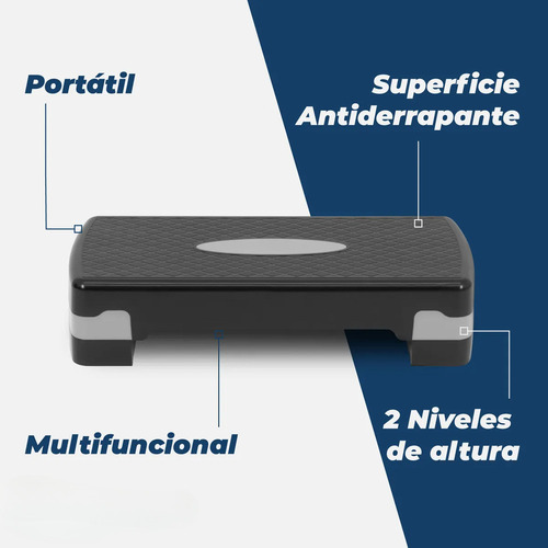 Banco Escalon De Ejercicio Step Rutinas Aerobics Ajustable