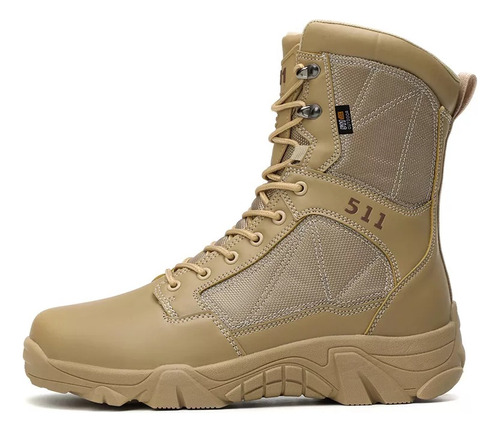 Botas Militares Hombre Ligeras Impermeables Espacio Piel