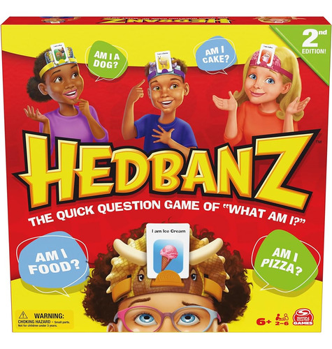 Hedbanz 2023 Edition Cards Picture Guessing Board Game - Jue