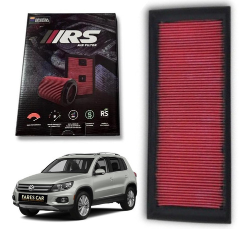 Filtro De Ar Inbox Rs Esportivo Vw Tiguan Tsi 2.0 Turbo 2013