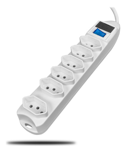 Filtro De Linha Régua 6 Tomadas Bivolt 60hz