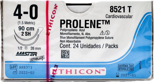 Sutura Polipropileno 4-0 (prolene) Ref: 8521 T Ethicon