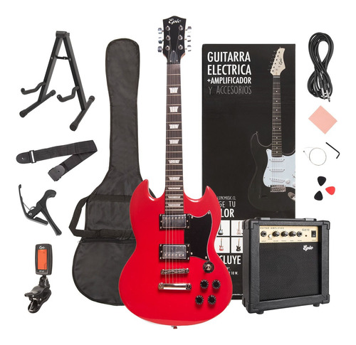 Pack Guitarra Eléctrica Pro Con Amp 10w