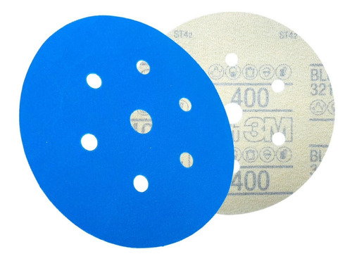 Disco Abrasivo 3m Hookit Blue 400 152mm Lixa Seco - 10 Unid