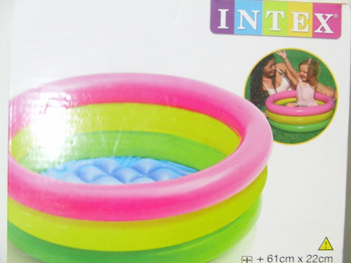 Piscina Inflable Intex Niños Playa 61x22 Somos Tienda