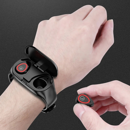 Imagen 2 de 4 de Reloj Inteligente Con Auriculares Bluetooth Inalámbrico