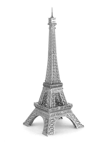Torre Eiffel Puzzle 3d Metalico Metal Earth Original